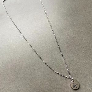Hope Silver Pendant Necklace